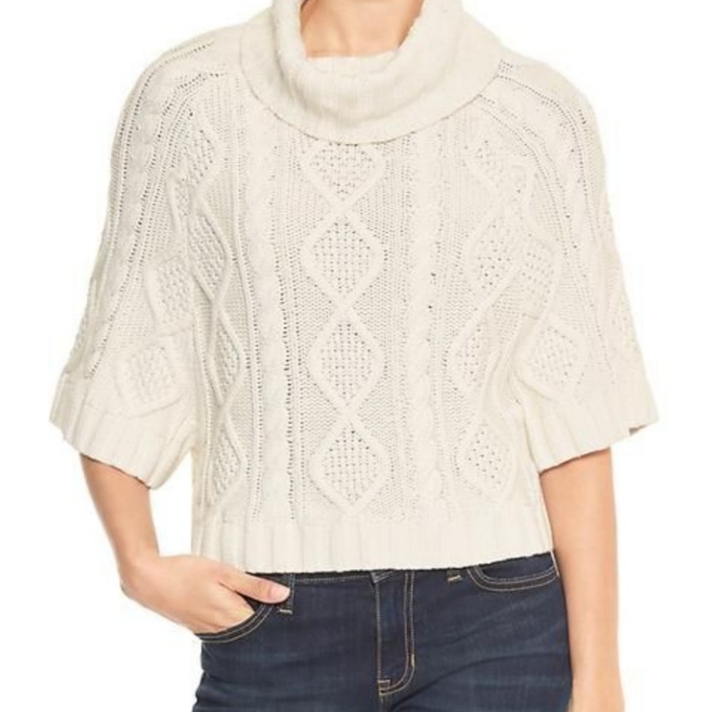 Gap Factory Cable Knit Crop Sweater